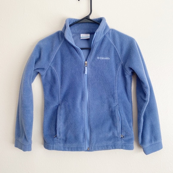 Columbia Other - Columbia Lavender Purple Zip Up Fleece Jacket Girl’s Size Medium 10/12